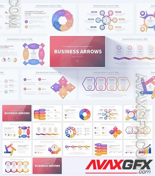 Business Arrows - PowerPoint Infographics Slides