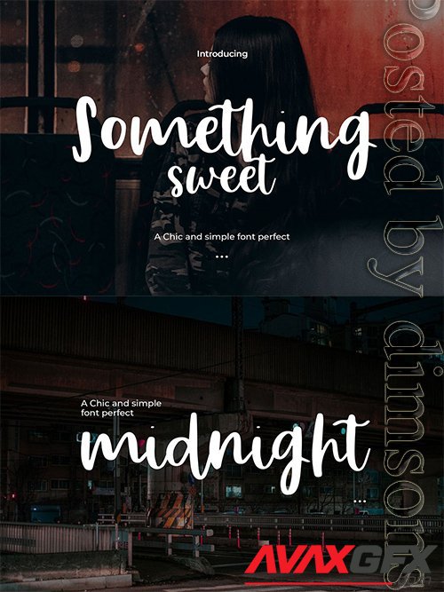 Somethings Sweet - A Sweet Hand Drawn Typeface OTF, TTF