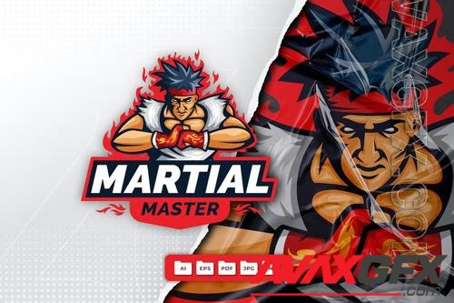 Martial Art Mascot Logo Design