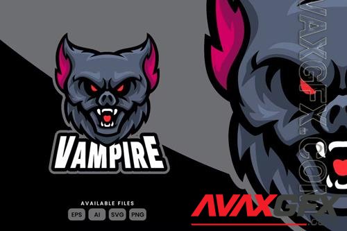 Bat Vampire Mascot Logo