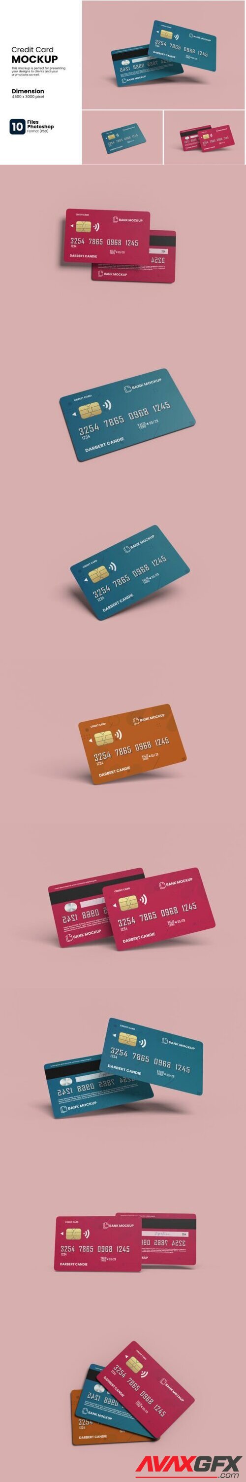 Credit Cards Mockup PSD