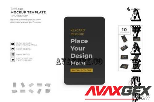 Keycard Mockup Template Set - 2275612