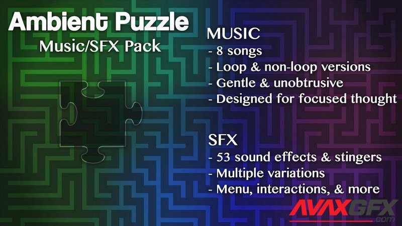 Ambient Puzzle Music - SFX Pack