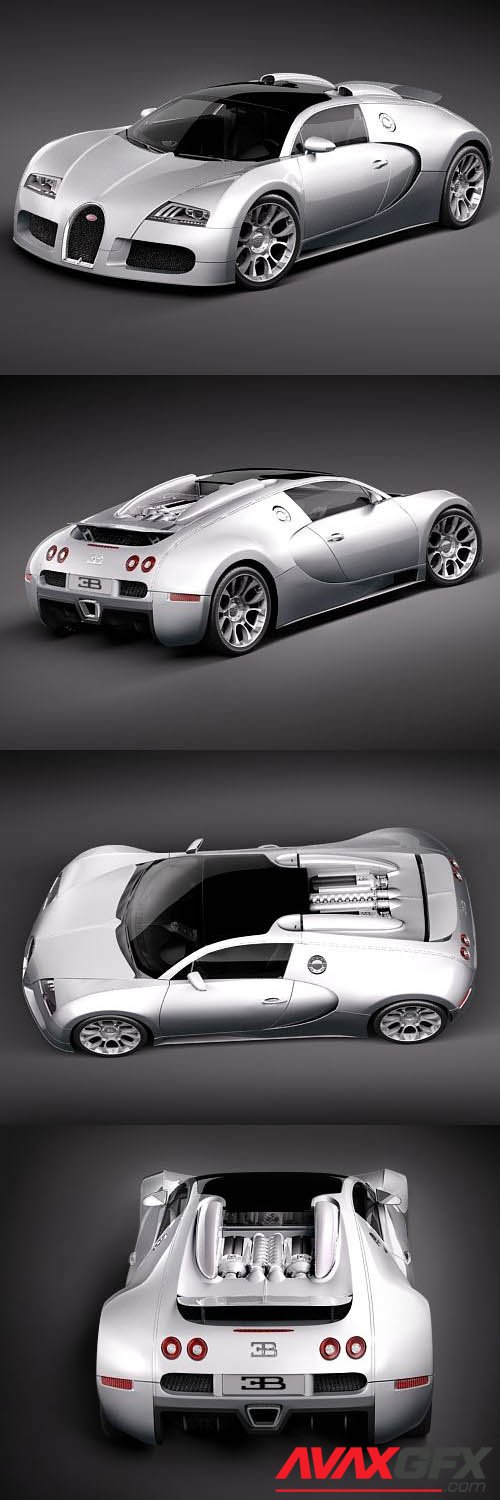 Bugatti Veyron Grand Sport 2010 3D Model
