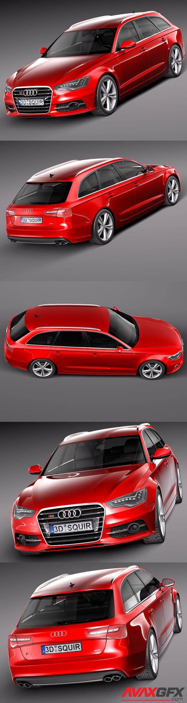 Audi S6 Avant 2013 3D Model