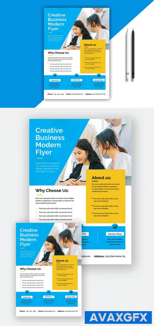 Adobestock - Creative Business Modern Flyer 524534776