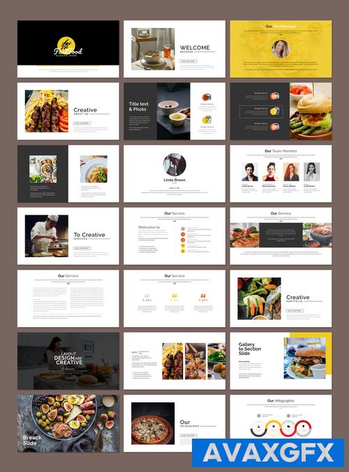 Adobestock - Fast Food Presentation Layout 524349019