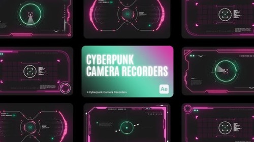 VideoHive - Cyberpunk HUD Camera Recorder for After Effects - 43779924