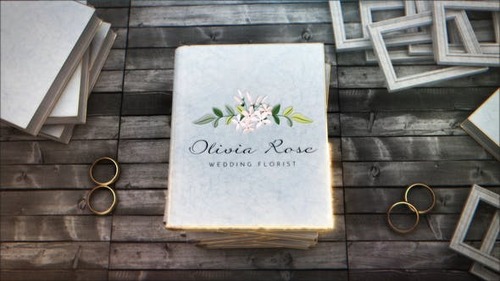 VideoHive - Wedding Book Logo Reveal - 41068341
