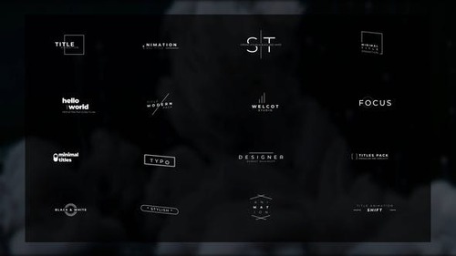 Videohive - Minimal Titles Pack | After Effects 44501590