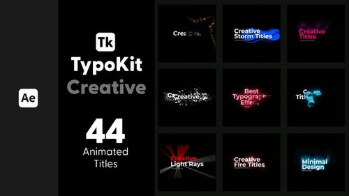 Videohive - Typo Kit Creative Titles for After Effects 44526484