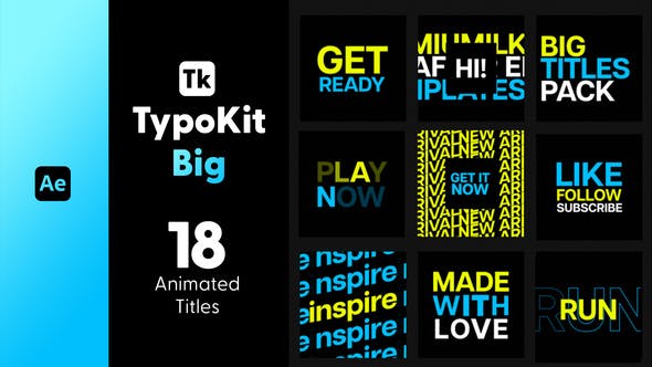 Videohive - Typo Kit Big Titles for After Effects 44564946