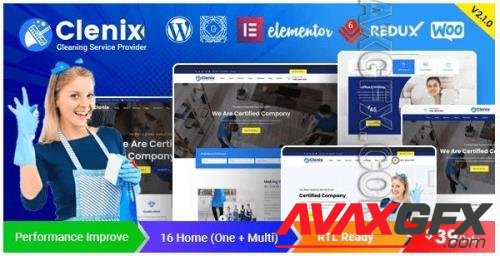 Themeforest - Clenix v3.0.0 - Cleaning Services WordPress Theme NULLED/25009704