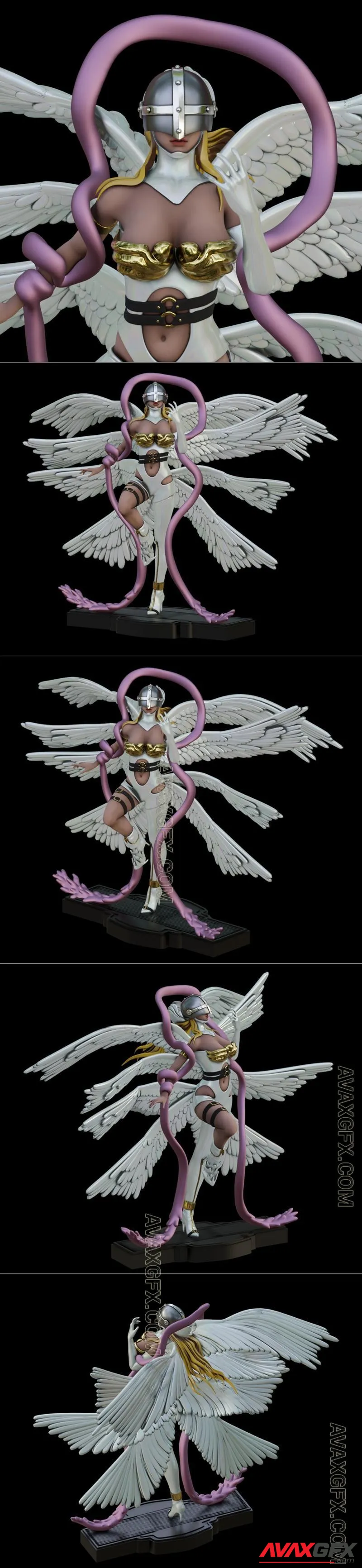 PgGasta - Digimon AngelWomon - STL 3D Model