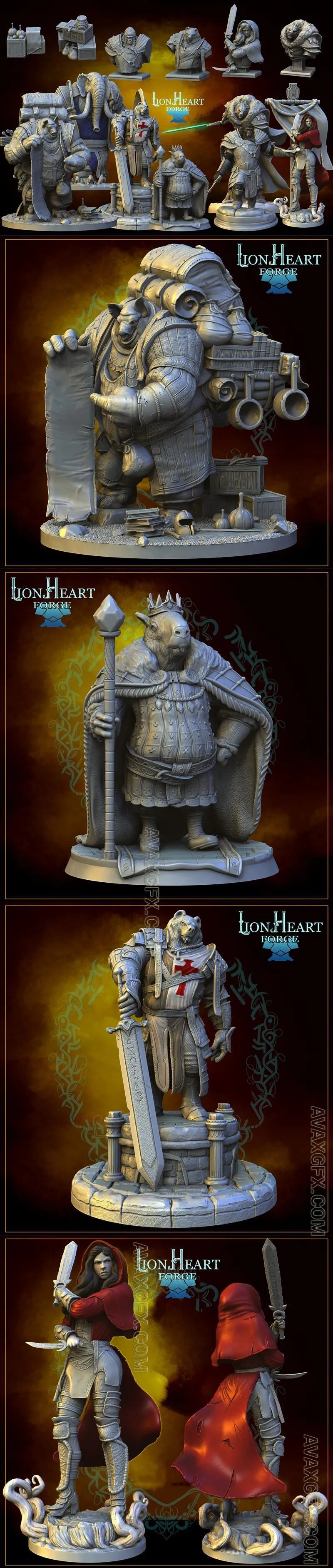 Lion Heart Forge September 2023 - STL 3D Model