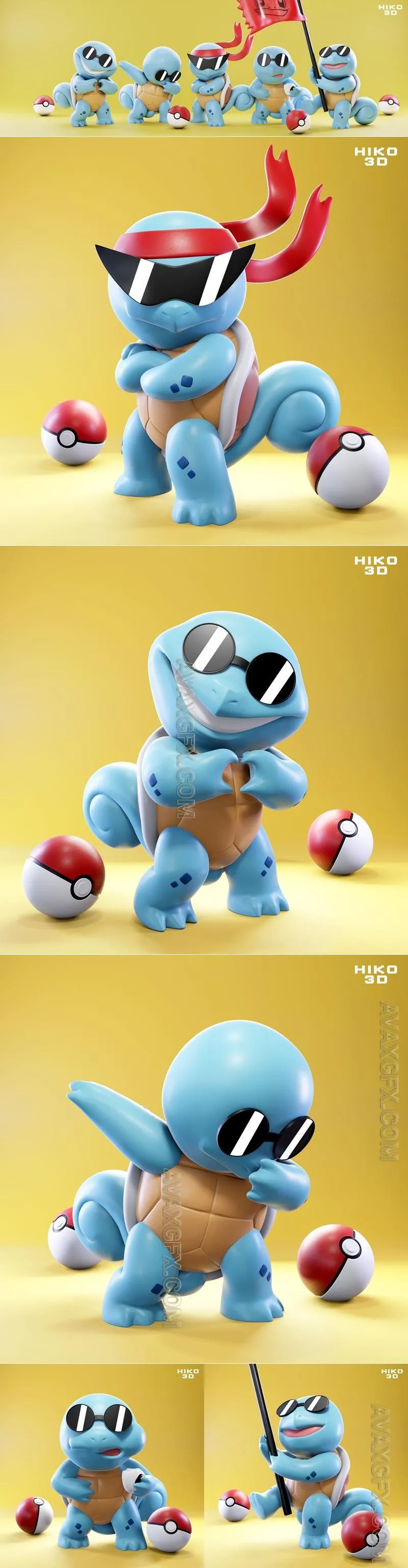 Squirtle Squad - Pokemon toys - STL 3D Model