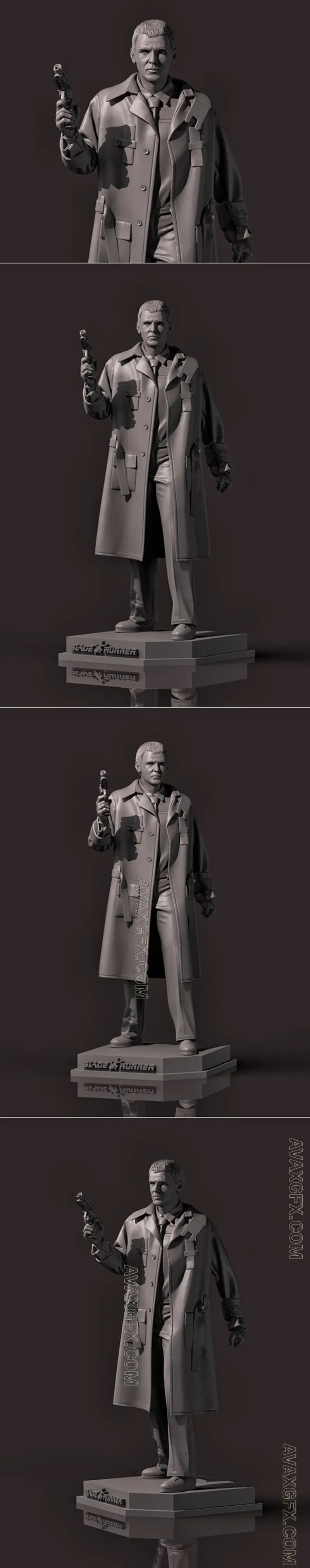 Rick Deckard From Blade Runner - STL 3D Model