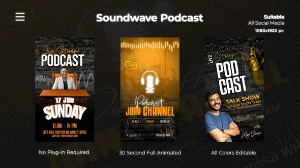 Soundwave Podcast Instagram Reels 51906032 Videohive