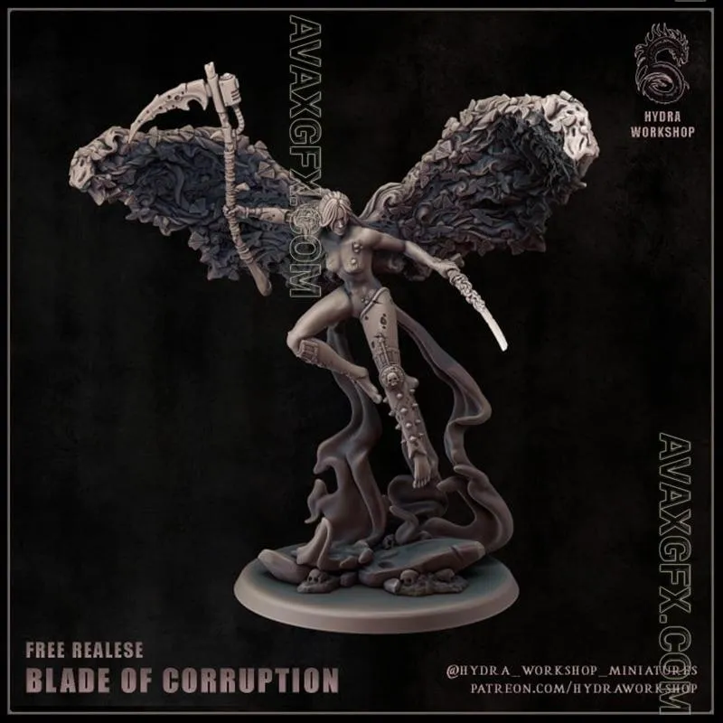 Blade of corruption - STL 3D Model