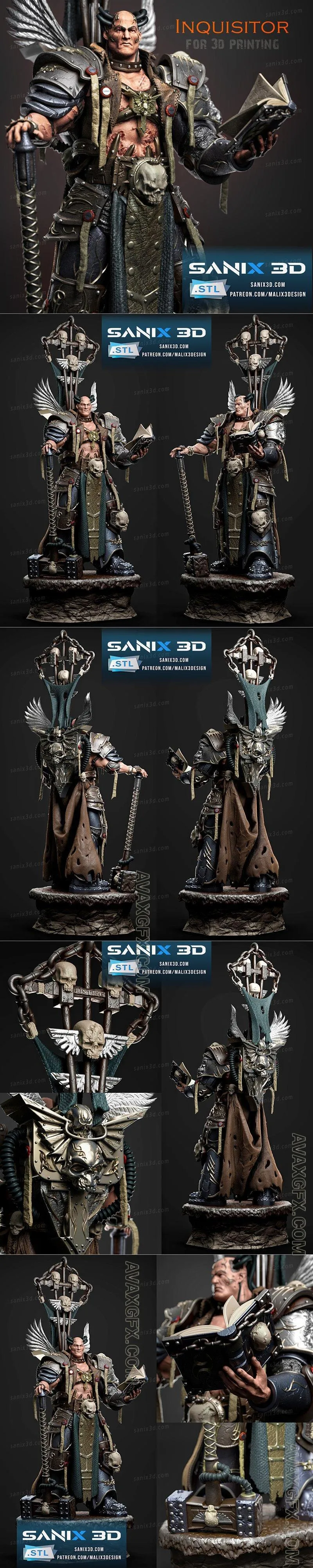 Sanix - Warmachine Inquisitor - STL 3D Model