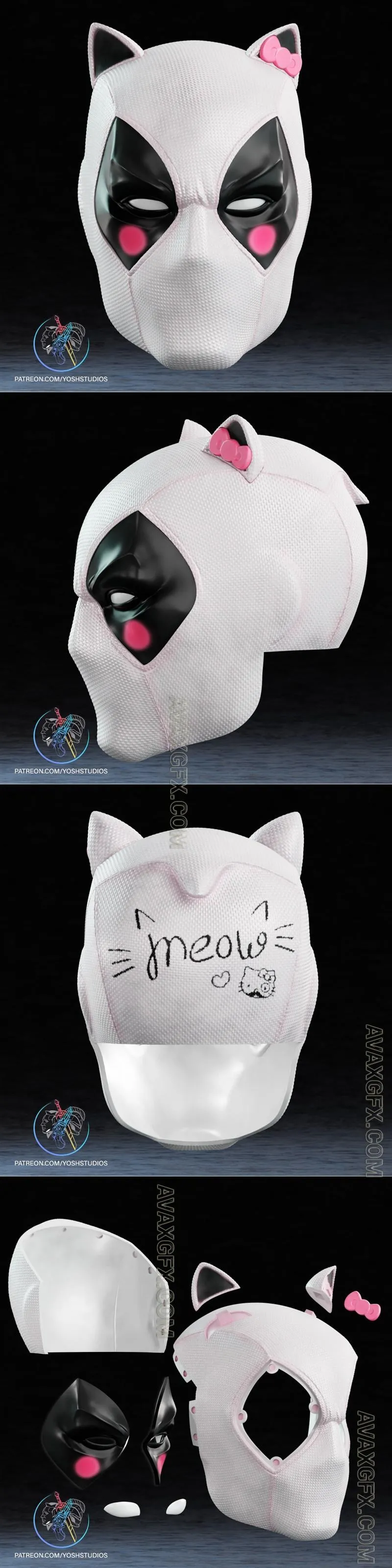 Hello Kitty Deadpool - STL 3D Model
