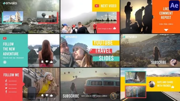 Social Media Travel Scenes for After Effects 52076379 Videohive