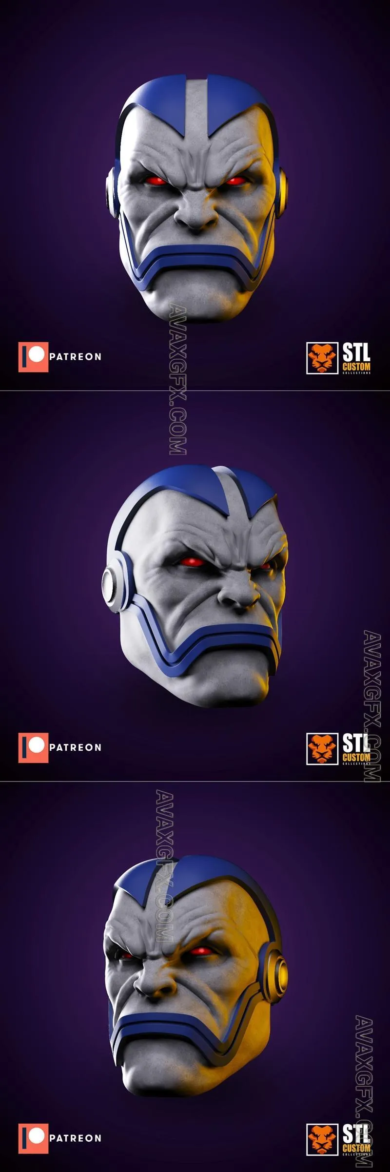 Apocalypse hulk mask from marvel comics - STL 3D Model