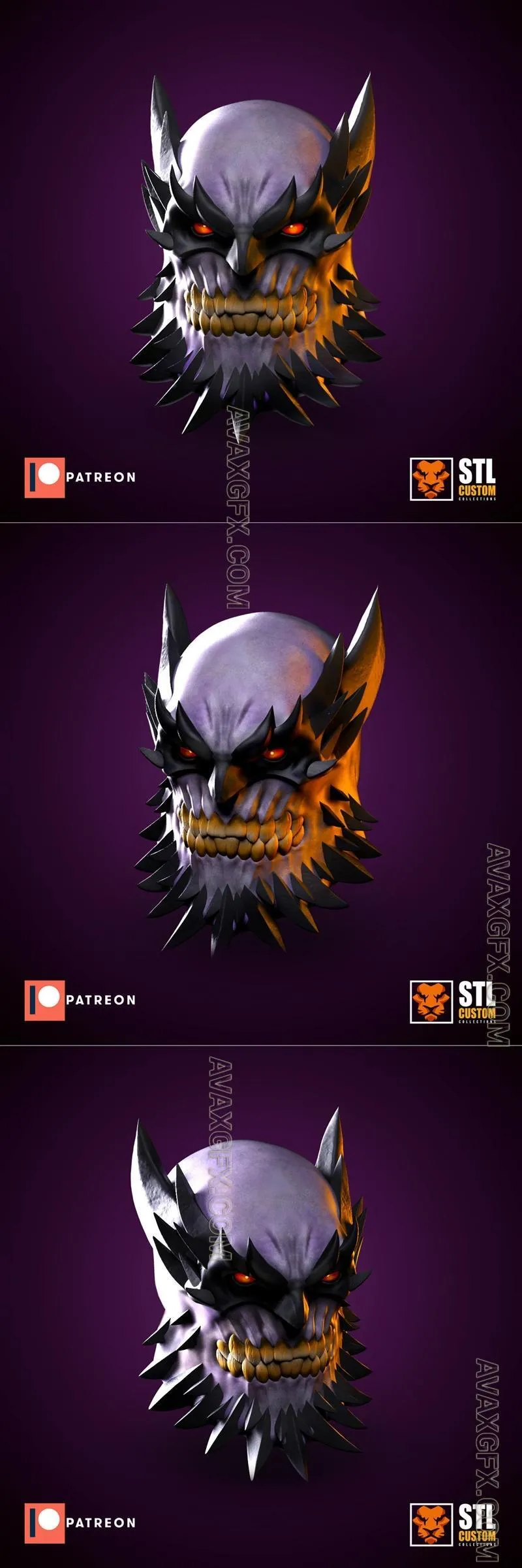 Devastator demon skull - STL 3D Model